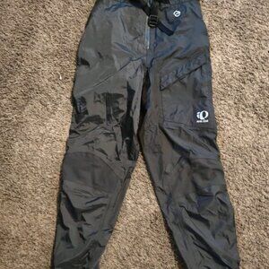 Pearl Izumi Women's Waterproof Black Cycling Pants Size Medium, Full Leg Zippers